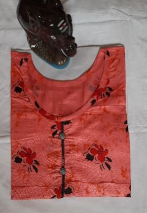 Women's Pink Floral Print Kurti (XL)