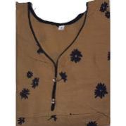 Elegant Brown Cotton Kurti (XL)