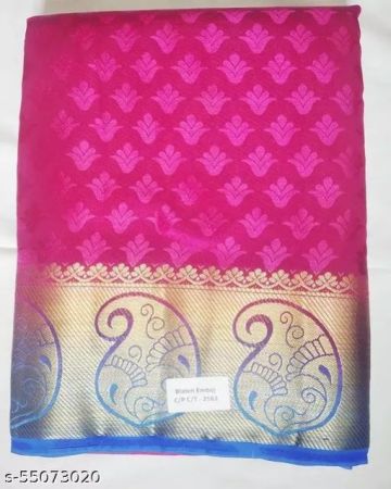 Pink Silk Mixed Saree