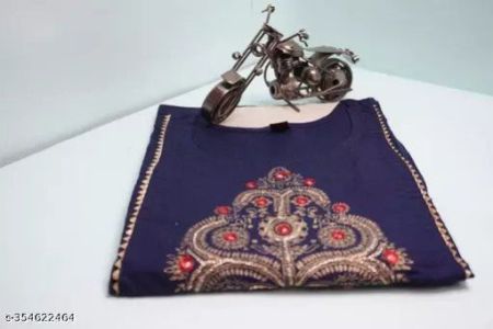 Traditional Anarkali Navy Blue Kurti